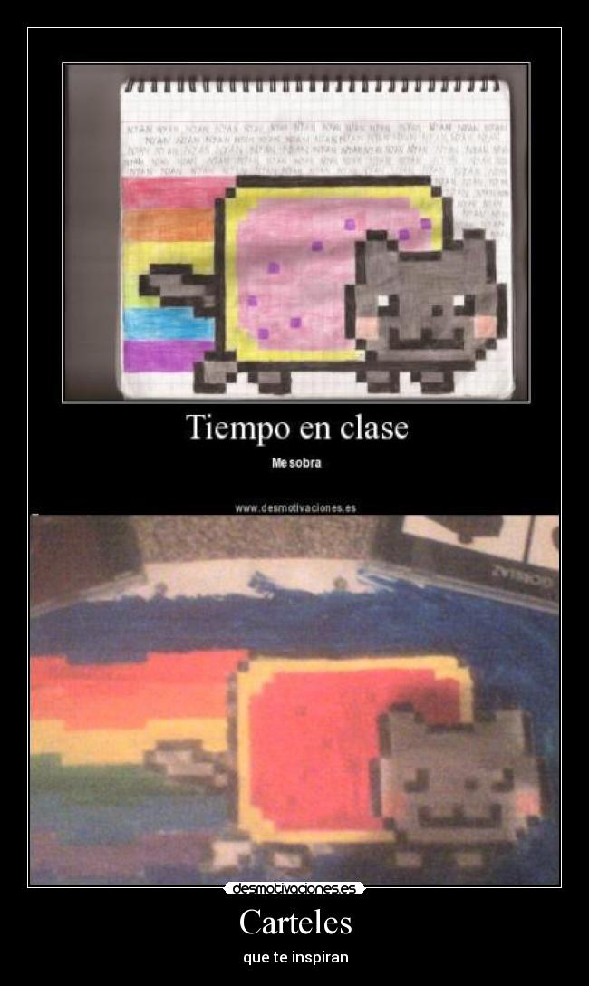 carteles nyan cat carteles inspiran desmotivaciones