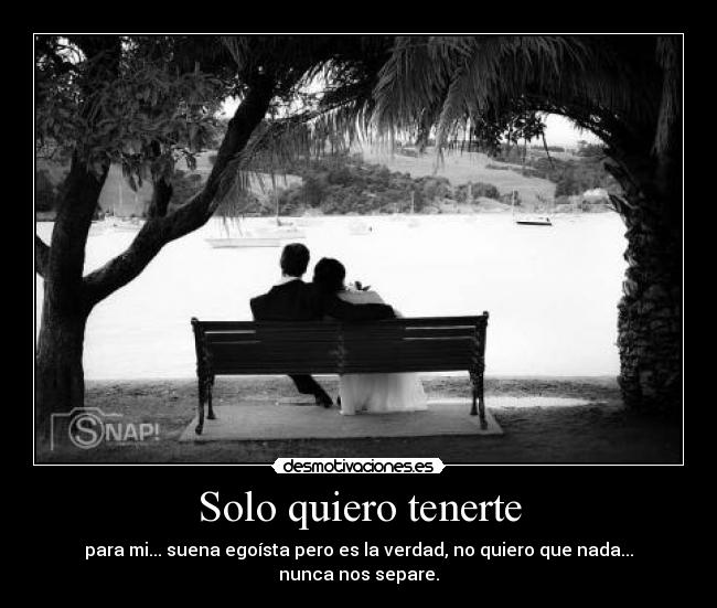 Solo quiero tenerte -