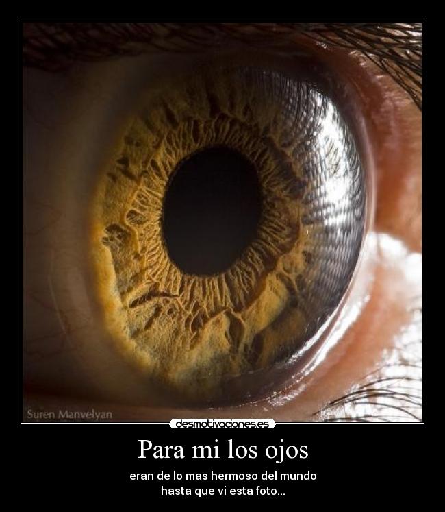 carteles ojos super zoomeados desmotivaciones