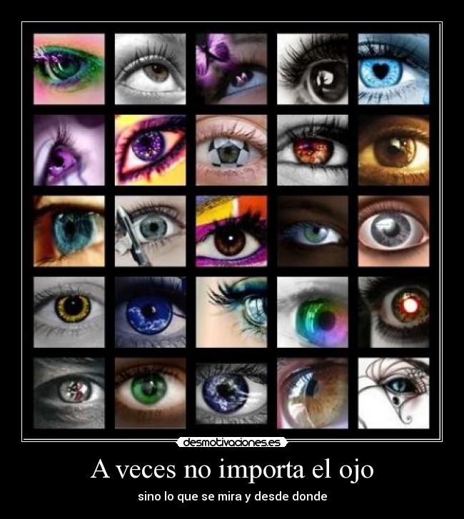 carteles ojos ojo observacion mirada desmotivaciones