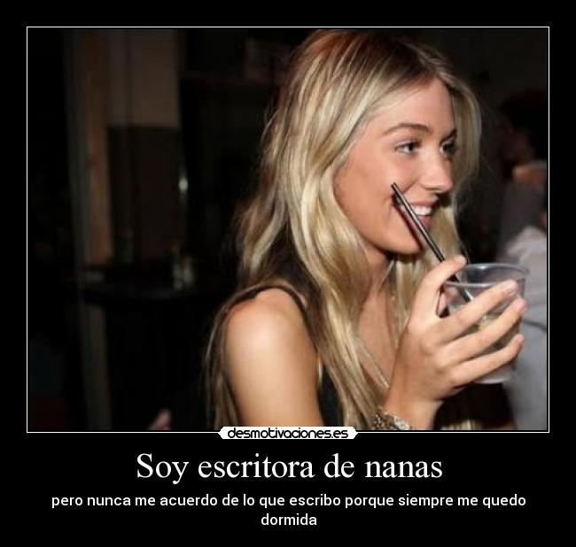 Soy escritora de nanas -