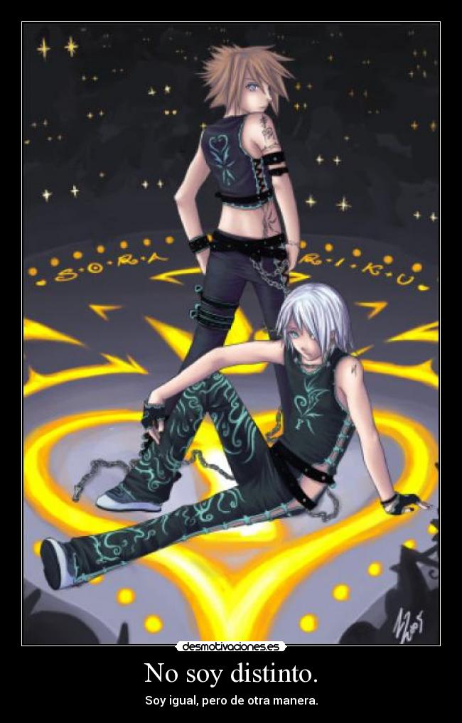 No soy distinto. - Soy igual, pero de otra manera.