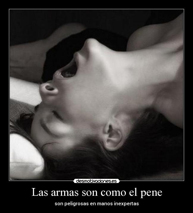 Las armas son como el pene - son peligrosas en manos inexpertas
