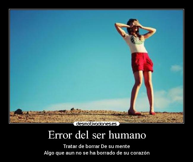 Error del ser humano -