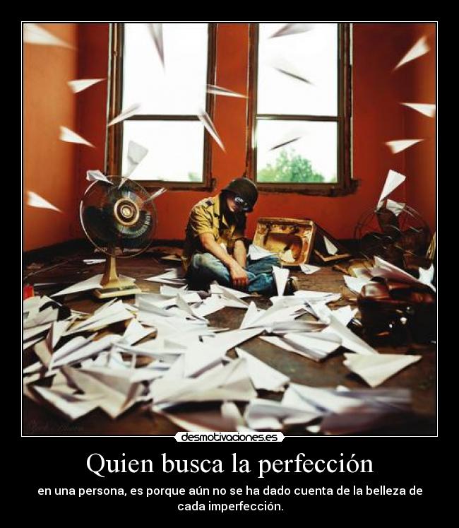 Quien busca la perfección - 