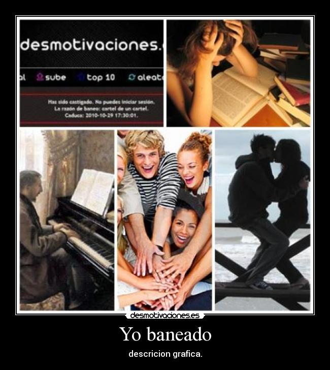 Yo baneado - descricion grafica.