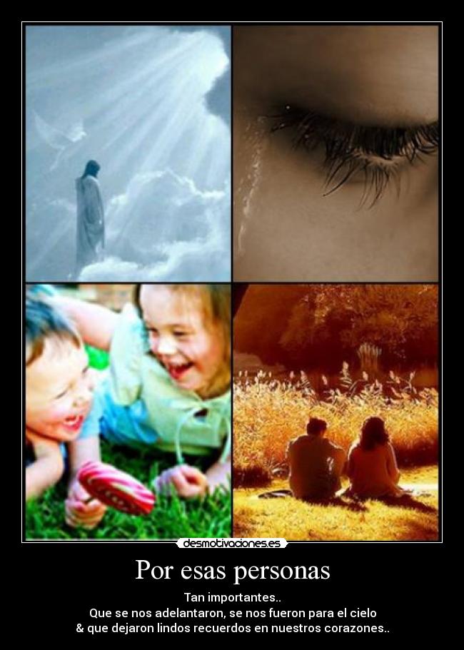 Por esas personas -