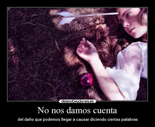 No nos damos cuenta - 