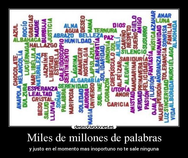 Miles de millones de palabras - 