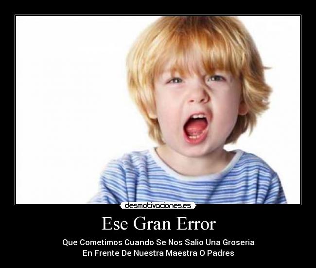 Ese Gran Error -