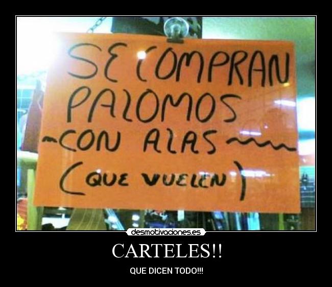 CARTELES!! - QUE DICEN TODO!!!