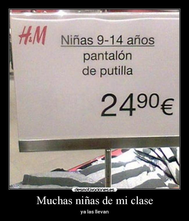 Muchas niñas de mi clase -