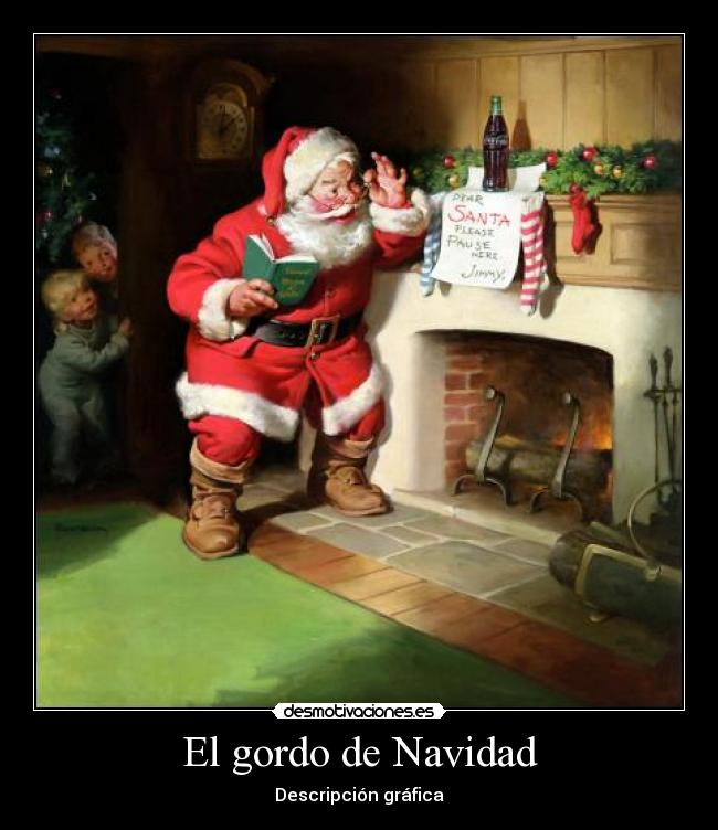 El gordo de Navidad - Descripción gráfica