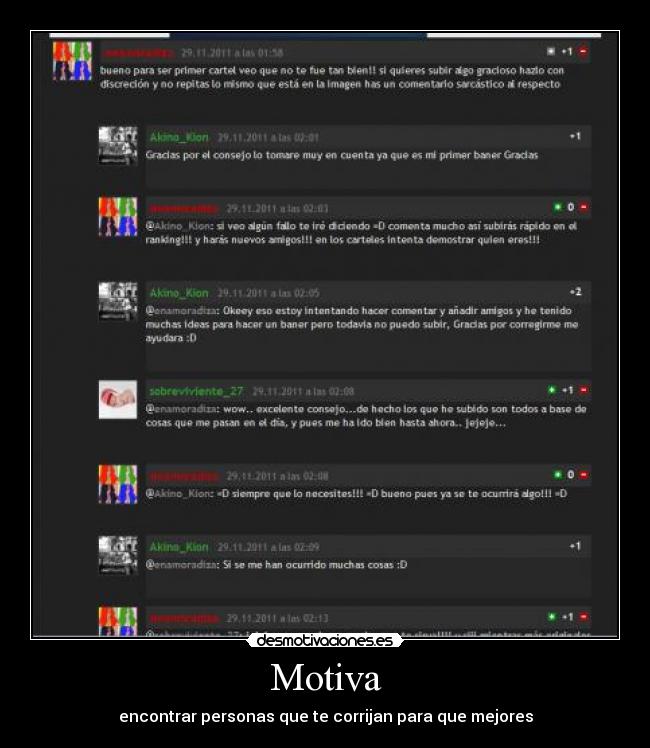 Motiva - encontrar personas que te corrijan para que mejores