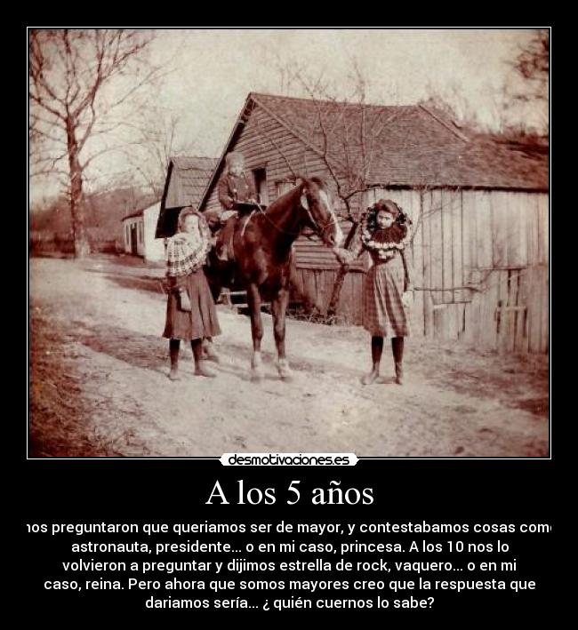 A los 5 años - 