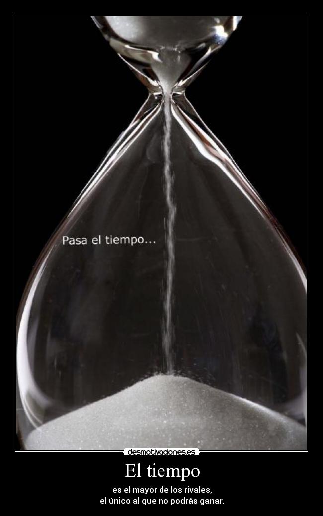 carteles tiempo mayor los rivales unico que podras ganar desmotivaciones