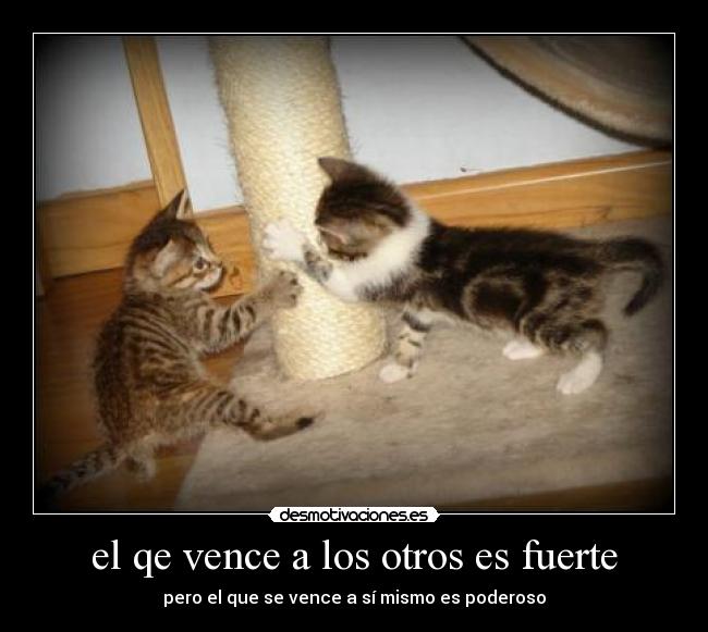 el qe vence a los otros es fuerte - pero el que se vence a sí mismo es poderoso