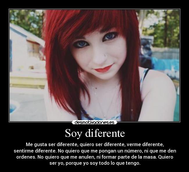 Soy diferente -
