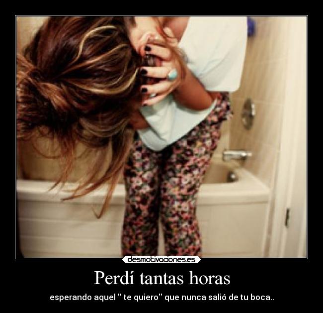 Perdí tantas horas - 