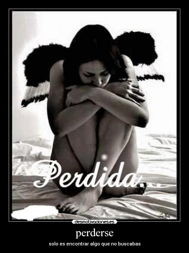 perderse -