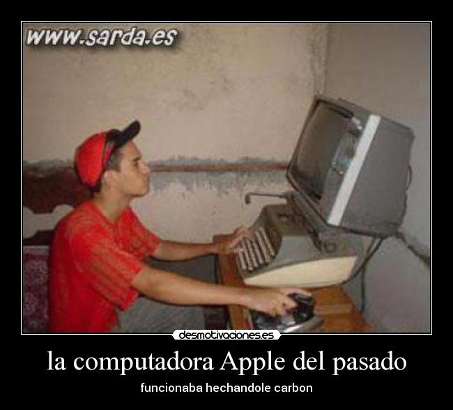 la computadora Apple del pasado -