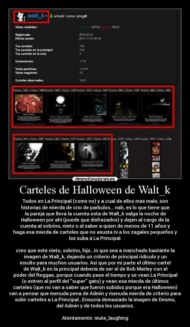 Carteles de Halloween de Walt_k -