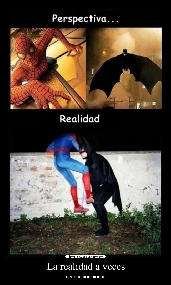 carteles spiderman batman desmotivaciones