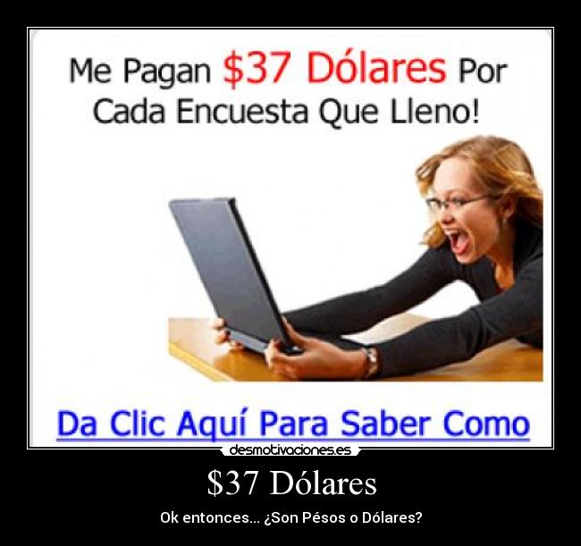 $37 Dólares -