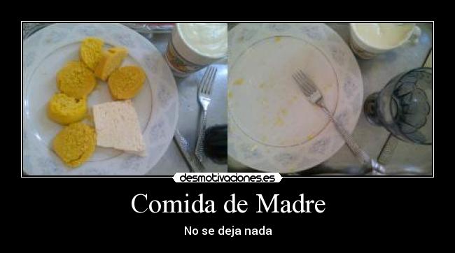 carteles comida madre regla desmotivaciones