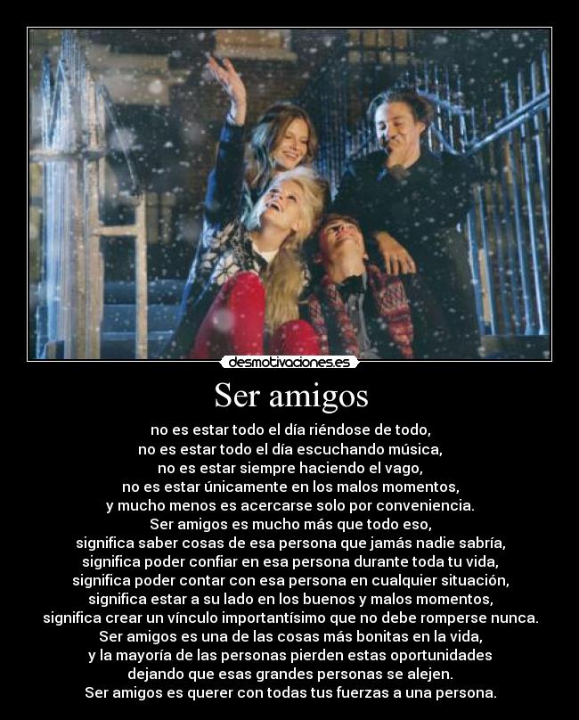Ser amigos - 