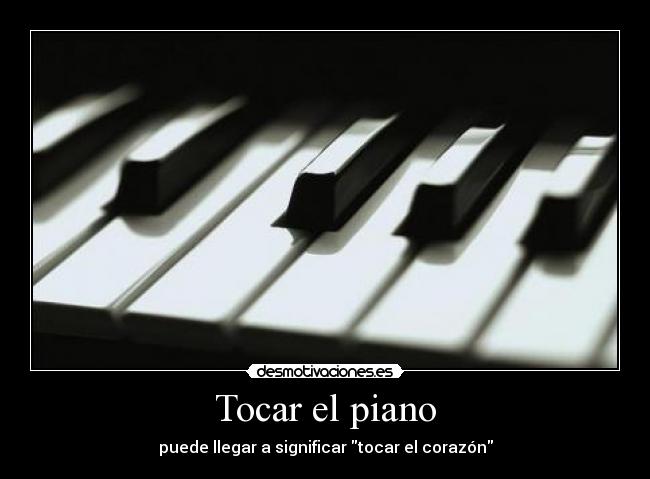 Tocar el piano -