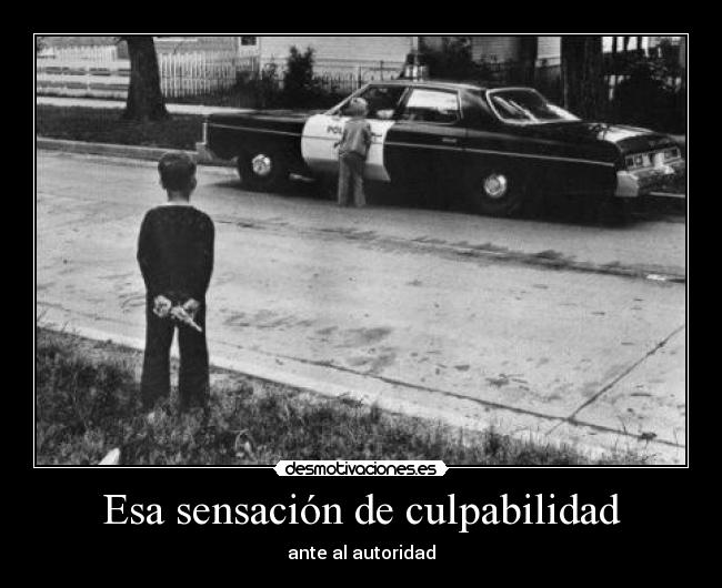 Esa sensación de culpabilidad -