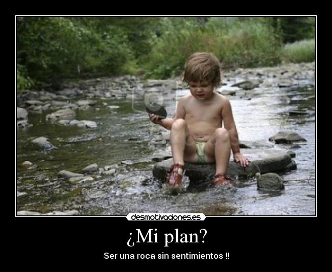 ¿Mi plan? - Ser una roca sin sentimientos !!