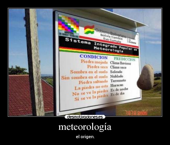 meteorología - el origen.