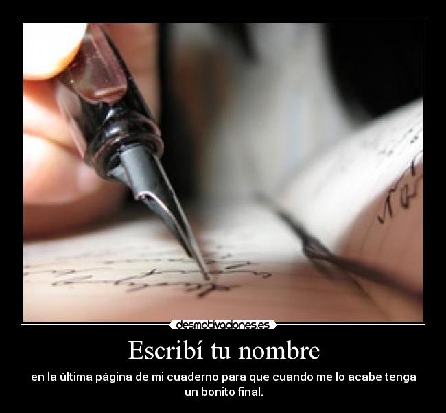 Escribí tu nombre -