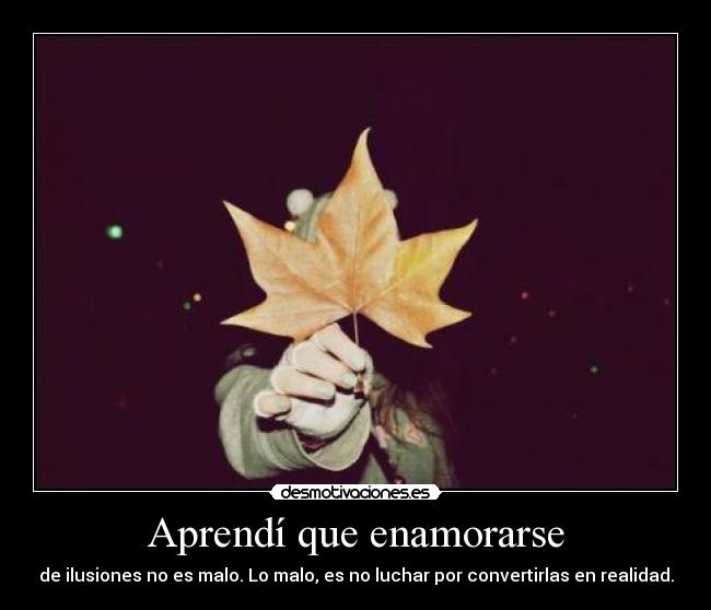Aprendí que enamorarse - 