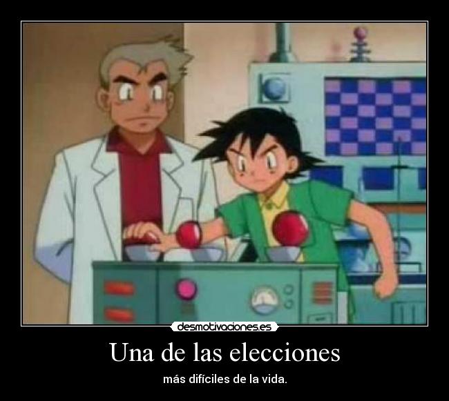 Una de las elecciones -
