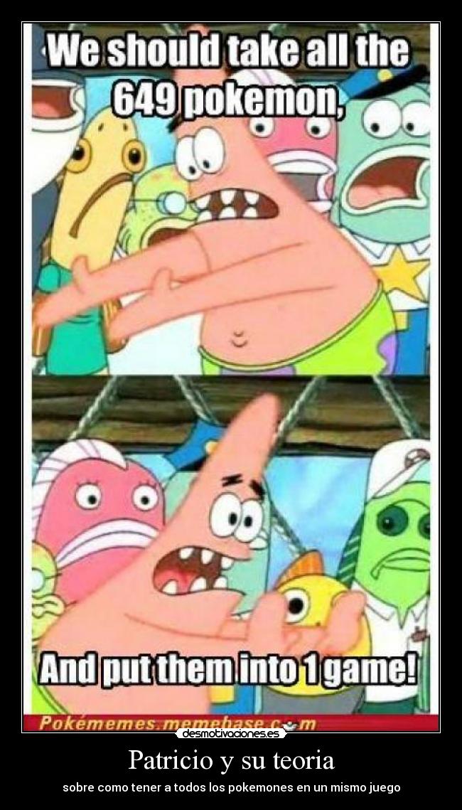 Patricio y su teoria -