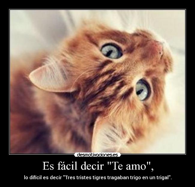 Es fácil decir Te amo, -