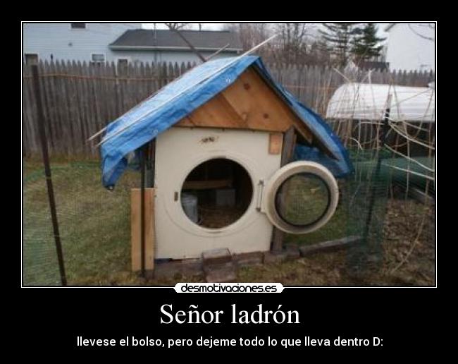 Señor ladrón - llevese el bolso, pero dejeme todo lo que lleva dentro D: