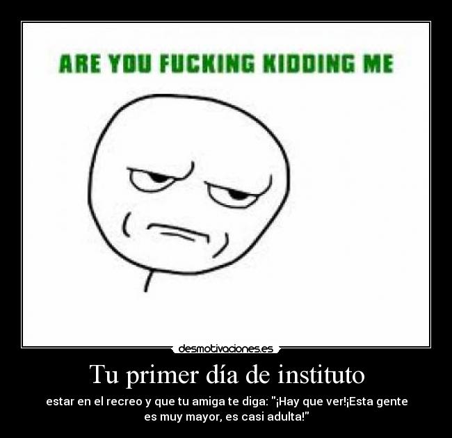 Tu primer día de instituto -