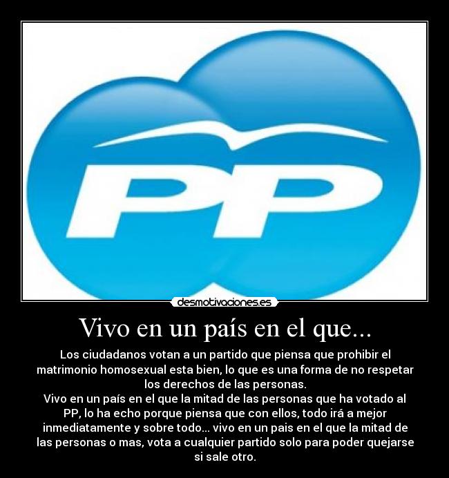 Vivo en un país en el que... -