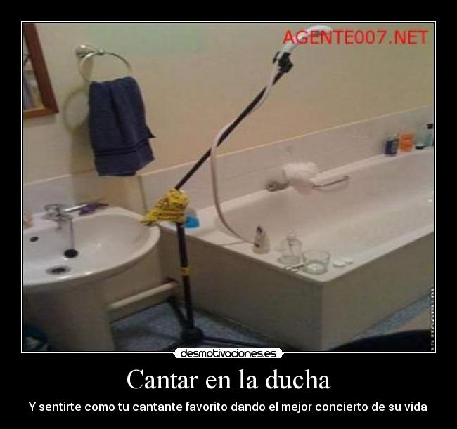 Cantar en la ducha - Y sentirte como tu cantante favorito dando el mejor concierto de su vida