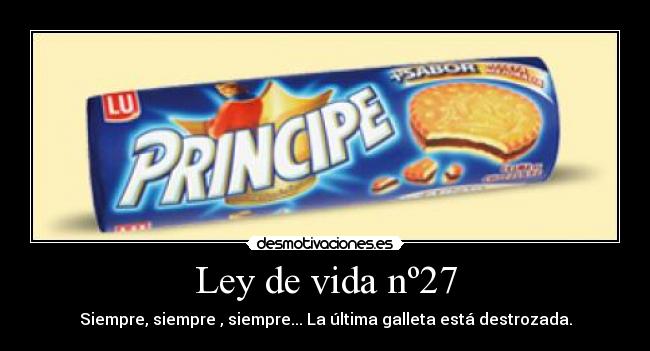 Ley de vida nº27 - 