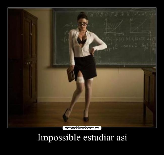 Impossible estudiar así -