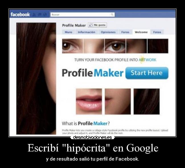 Escribí hipócrita en Google - 
