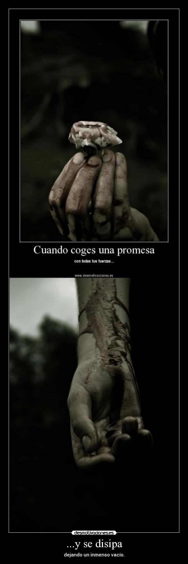 carteles promesas que las lleva viento caen gracias gravedad desmotivaciones