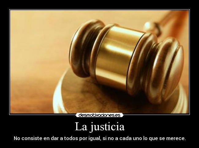 La justicia -