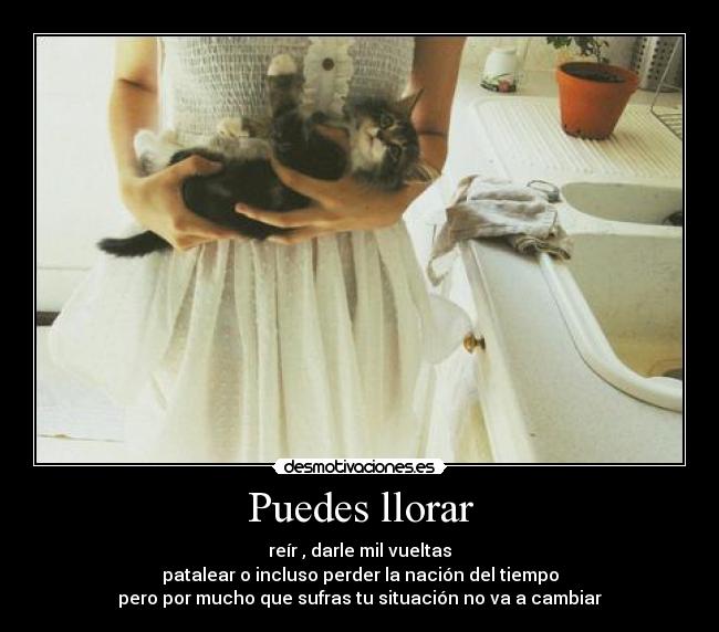 Puedes llorar -