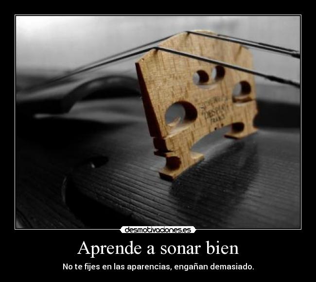 Aprende a sonar bien - 